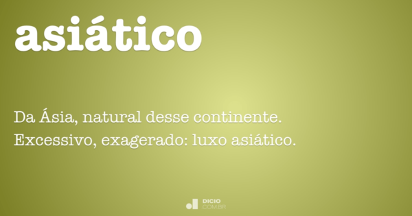 qué significa asiático - CONADEIP