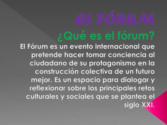 qué significa forum - CONADEIP